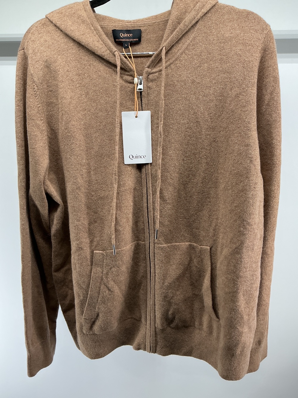 Mongolian Cashmere Full-Zip Hoodie
